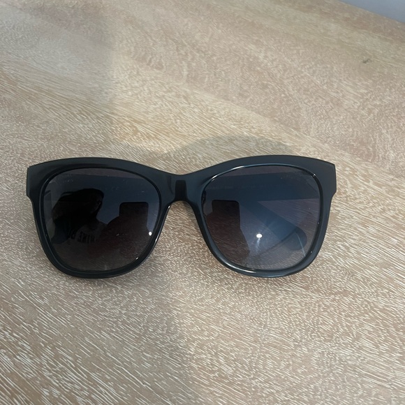 Chanel Acetate Polarized Square CC Sunglasses 5380 Black - Picture 6 of 9